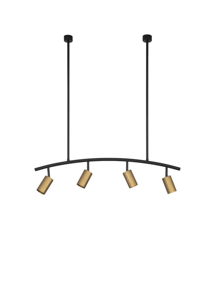 Lampy wiszące - Luces Exclusivas CAYES Wisząca Nowoczesna czarny 4xGU10 max 10W LE42618 - produkt kolory-swiatla.pl 1