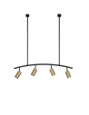 Luces Exclusivas CAYES Wisząca Nowoczesna czarny 4xGU10 max 10W LE42618