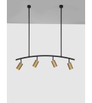 Lampy wiszące - Luces Exclusivas CAYES Wisząca Nowoczesna czarny 4xGU10 max 10W LE42618 - product 2
