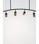 Lampy wiszące - Luces Exclusivas CAYES Wisząca Nowoczesna czarny 4xGU10 max 10W LE42618 - product 3
