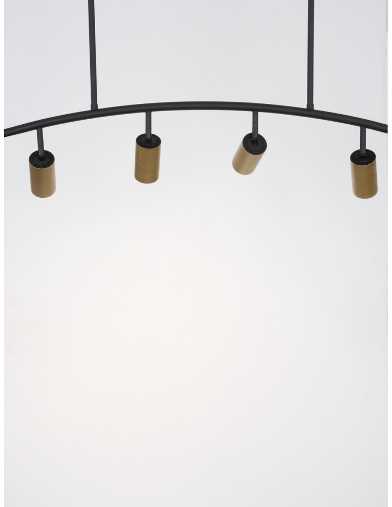 Lampy wiszące - Luces Exclusivas CAYES Wisząca Nowoczesna czarny 4xGU10 max 10W LE42618 - product kolory-swiatla.pl 3