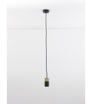 Lampy wiszące - Luces Exclusivas CAYES Wisząca Nowoczesna czarny 1xGU10 max 10W LE42620 - produkt 4