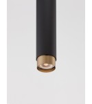Lampy wiszące - Luces Exclusivas CAYES Wisząca Nowoczesna czarny 1xGU10 max 10W LE42621 - produkt 6