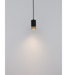 Lampy wiszące - Luces Exclusivas CAYES Wisząca Nowoczesna czarny 1xGU10 max 10W LE42622 - produkt 3