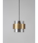 Lampy wiszące - Luces Exclusivas VIEJA Wisząca Nowoczesna złoty i odcienie złota 1xΕ27 max 12W LE42623 - produkt 4