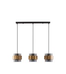 Lampy wiszące - Luces Exclusivas VIEJA Wisząca Nowoczesna złoty i odcienie złota 3xΕ27 max 12W LE42625 - produkt 1