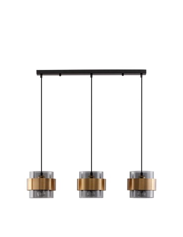Luces Exclusivas VIEJA Wisząca Nowoczesna złoty i odcienie złota 3xΕ27 max 12W LE42625