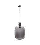 Lampy wiszące - Luces Exclusivas PADRE Wisząca Nowoczesna czarny 1xΕ27 max 12W LE42628 - produkt 1