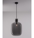 Lampy wiszące - Luces Exclusivas PADRE Wisząca Nowoczesna czarny 1xΕ27 max 12W LE42628 - produkt 2