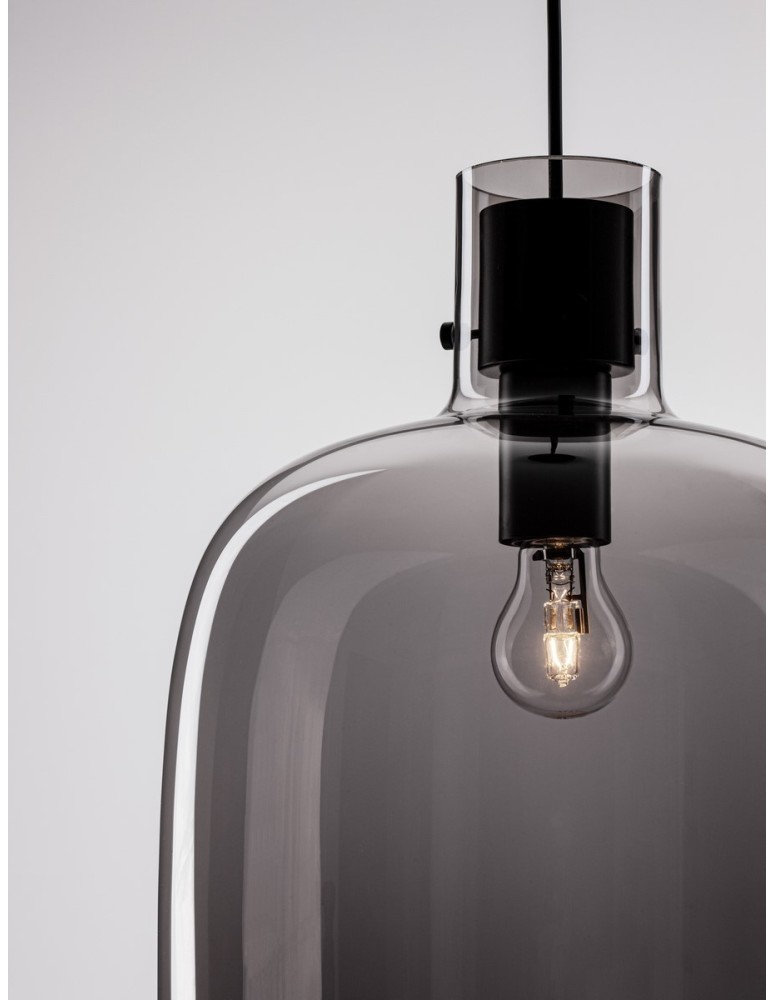 Luces Exclusivas PADRE Wisząca Nowoczesna czarny 1xΕ27 max 12W LE42628