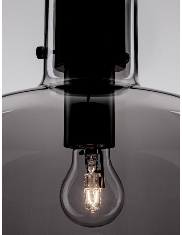 Luces Exclusivas PADRE Wisząca Nowoczesna czarny 1xΕ27 max 12W LE42628