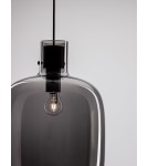 Lampy wiszące - Luces Exclusivas PADRE Wisząca Nowoczesna czarny 1xΕ27 max 12W LE42628 - produkt 6