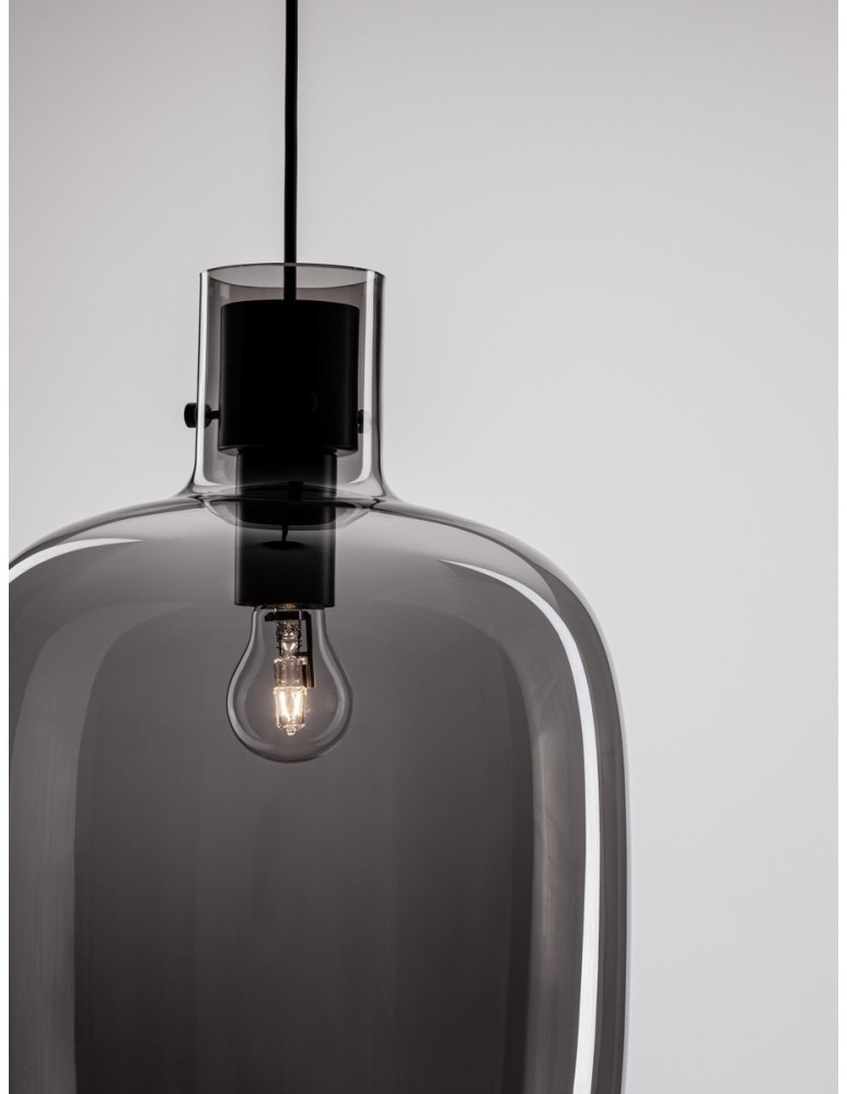 Luces Exclusivas PADRE Wisząca Nowoczesna czarny 1xΕ27 max 12W LE42628