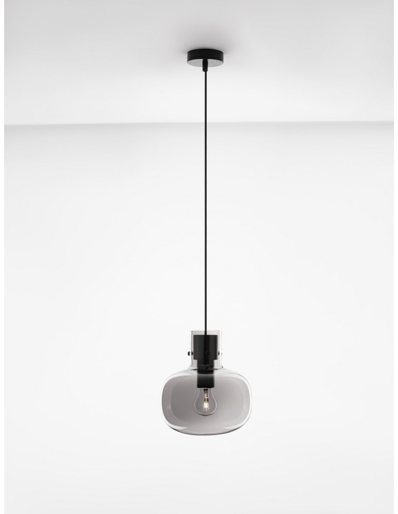 Luces Exclusivas PADRE Wisząca Nowoczesna czarny 1xΕ27 max 12W LE42629