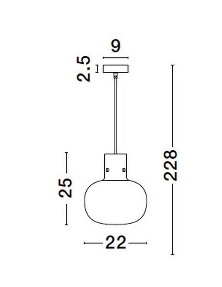 Luces Exclusivas PADRE Wisząca Nowoczesna czarny 1xΕ27 max 12W LE42629