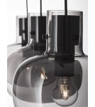 Lampy wiszące - Luces Exclusivas PADRE Wisząca Nowoczesna czarny 3xΕ27 max 12W LE42630 - product 2