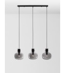 Lampy wiszące - Luces Exclusivas PADRE Wisząca Nowoczesna czarny 3xΕ27 max 12W LE42630 - product 3