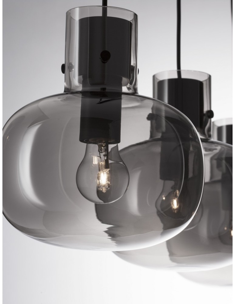 Luces Exclusivas PADRE Wisząca Nowoczesna czarny 3xΕ27 max 12W LE42630
