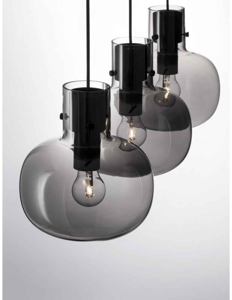 Luces Exclusivas PADRE Wisząca Nowoczesna czarny 3xΕ27 max 12W LE42630