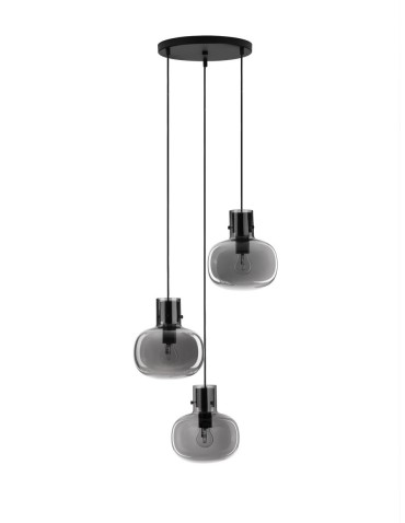 Luces Exclusivas PADRE Wisząca Nowoczesna czarny 3xΕ27 max 12W LE42631
