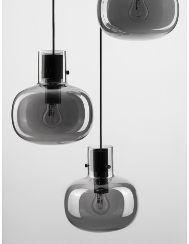Luces Exclusivas PADRE Wisząca Nowoczesna czarny 3xΕ27 max 12W LE42631 - produkt 2