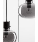 Lampy wiszące - Luces Exclusivas PADRE Wisząca Nowoczesna czarny 3xΕ27 max 12W LE42631 - produkt 4