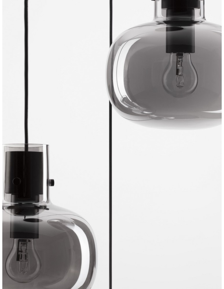Lampy wiszące - Luces Exclusivas PADRE Wisząca Nowoczesna czarny 3xΕ27 max 12W LE42631 - produkt kolory-swiatla.pl 4
