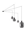 Luces Exclusivas PADRE Wisząca Nowoczesna czarny 4xΕ27 max 12W LE42632