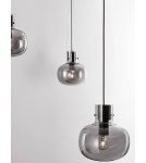 Lampy wiszące - Luces Exclusivas PADRE Wisząca Nowoczesna czarny 4xΕ27 max 12W LE42632 - produkt 2