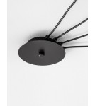 Lampy wiszące - Luces Exclusivas PADRE Wisząca Nowoczesna czarny 4xΕ27 max 12W LE42632 - produkt 3