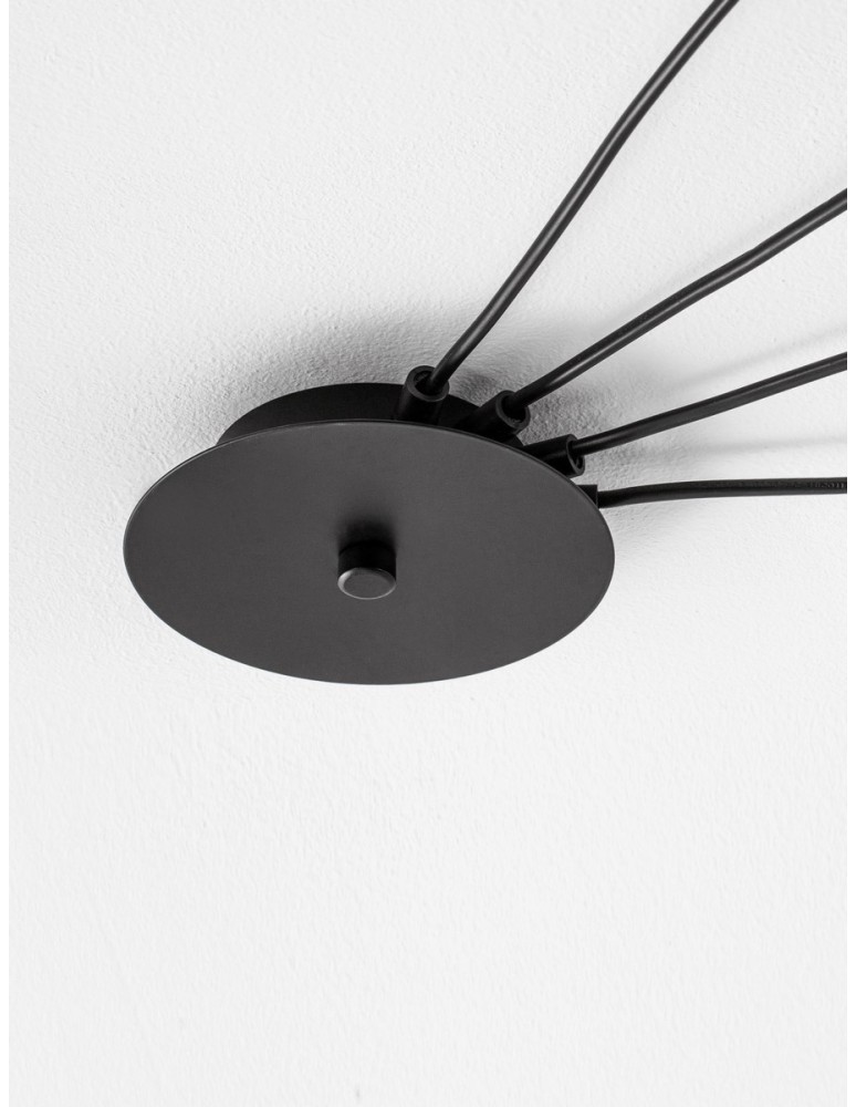 Luces Exclusivas PADRE Wisząca Nowoczesna czarny 4xΕ27 max 12W LE42632