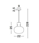 Lampy wiszące - Luces Exclusivas PADRE Wisząca Nowoczesna złoty i odcienie złota 1xΕ27 max 12W LE42633 - product 6