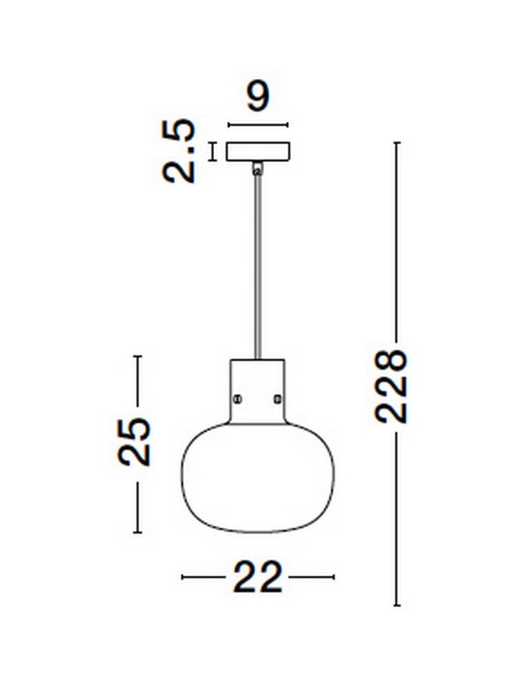 Luces Exclusivas PADRE Wisząca Nowoczesna złoty i odcienie złota 1xΕ27 max 12W LE42633