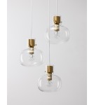 Lampy wiszące - Luces Exclusivas PADRE Wisząca Nowoczesna złoty i odcienie złota 3xΕ27 max 12W LE42634 - produkt 2
