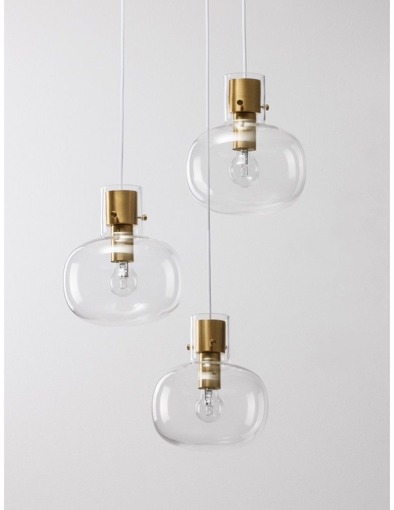 Luces Exclusivas PADRE Wisząca Nowoczesna złoty i odcienie złota 3xΕ27 max 12W LE42634