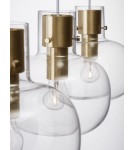 Lampy wiszące - Luces Exclusivas PADRE Wisząca Nowoczesna złoty i odcienie złota 3xΕ27 max 12W LE42635 - produkt 2