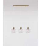 Lampy wiszące - Luces Exclusivas PADRE Wisząca Nowoczesna złoty i odcienie złota 3xΕ27 max 12W LE42635 - produkt 3