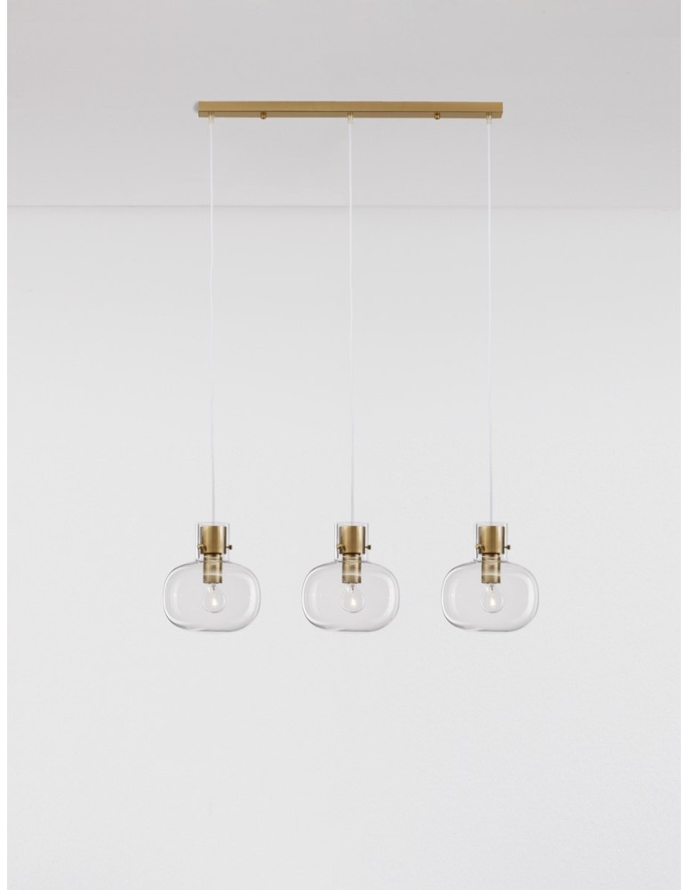 Luces Exclusivas PADRE Wisząca Nowoczesna złoty i odcienie złota 3xΕ27 max 12W LE42635