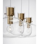 Lampy wiszące - Luces Exclusivas PADRE Wisząca Nowoczesna złoty i odcienie złota 3xΕ27 max 12W LE42635 - produkt 4