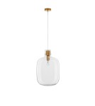 Lampy wiszące - Luces Exclusivas PADRE Wisząca Nowoczesna złoty i odcienie złota 1xΕ27 max 12W LE42636 - produkt 1
