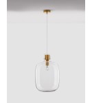 Lampy wiszące - Luces Exclusivas PADRE Wisząca Nowoczesna złoty i odcienie złota 1xΕ27 max 12W LE42636 - produkt 2
