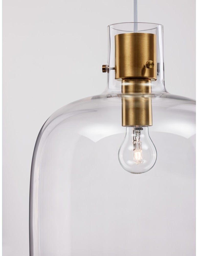 Lampy wiszące - Luces Exclusivas PADRE Wisząca Nowoczesna złoty i odcienie złota 1xΕ27 max 12W LE42636 - produkt kolory-swiatla.pl 3