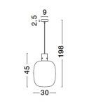 Lampy wiszące - Luces Exclusivas PADRE Wisząca Nowoczesna złoty i odcienie złota 1xΕ27 max 12W LE42636 - produkt 6