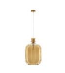 Lampy wiszące - Luces Exclusivas PADRE Wisząca Nowoczesna złoty i odcienie złota 1xΕ27 max 12W LE42637 - produkt 1