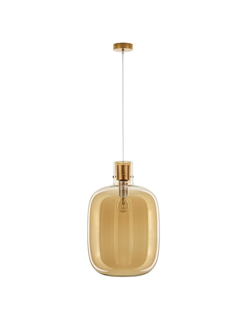 Lampy wiszące - Luces Exclusivas PADRE Wisząca Nowoczesna złoty i odcienie złota 1xΕ27 max 12W LE42637 - produkt kolory-swiatla.pl 1