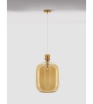 Lampy wiszące - Luces Exclusivas PADRE Wisząca Nowoczesna złoty i odcienie złota 1xΕ27 max 12W LE42637 - produkt 3