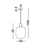 Lampy wiszące - Luces Exclusivas PADRE Wisząca Nowoczesna złoty i odcienie złota 1xΕ27 max 12W LE42637 - produkt 6