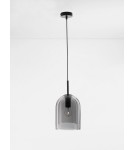 Lampy wiszące - Luces Exclusivas BONAO Wisząca Nowoczesna czarny 1xΕ27 max 12W LE42639 - produkt 2