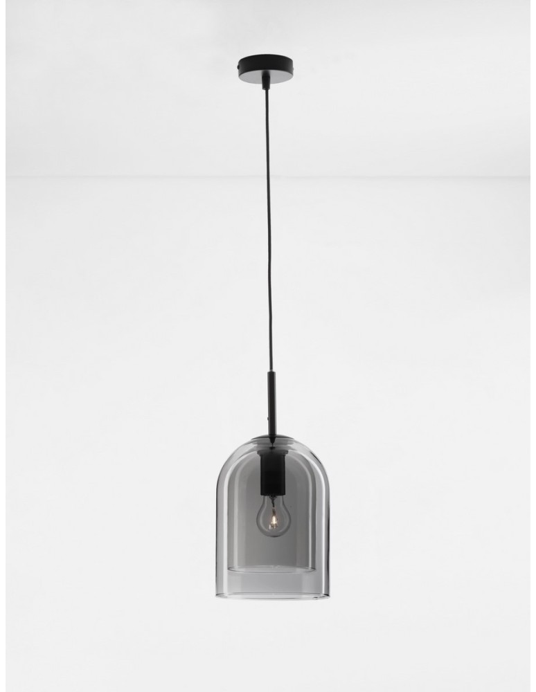 Luces Exclusivas BONAO Wisząca Nowoczesna czarny 1xΕ27 max 12W LE42639
