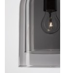 Lampy wiszące - Luces Exclusivas BONAO Wisząca Nowoczesna czarny 1xΕ27 max 12W LE42639 - produkt 3
